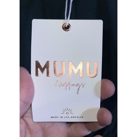 show me your mumu samantha ruffle wrap dress Forest green Chiffon 1X - Picture 10 of 10